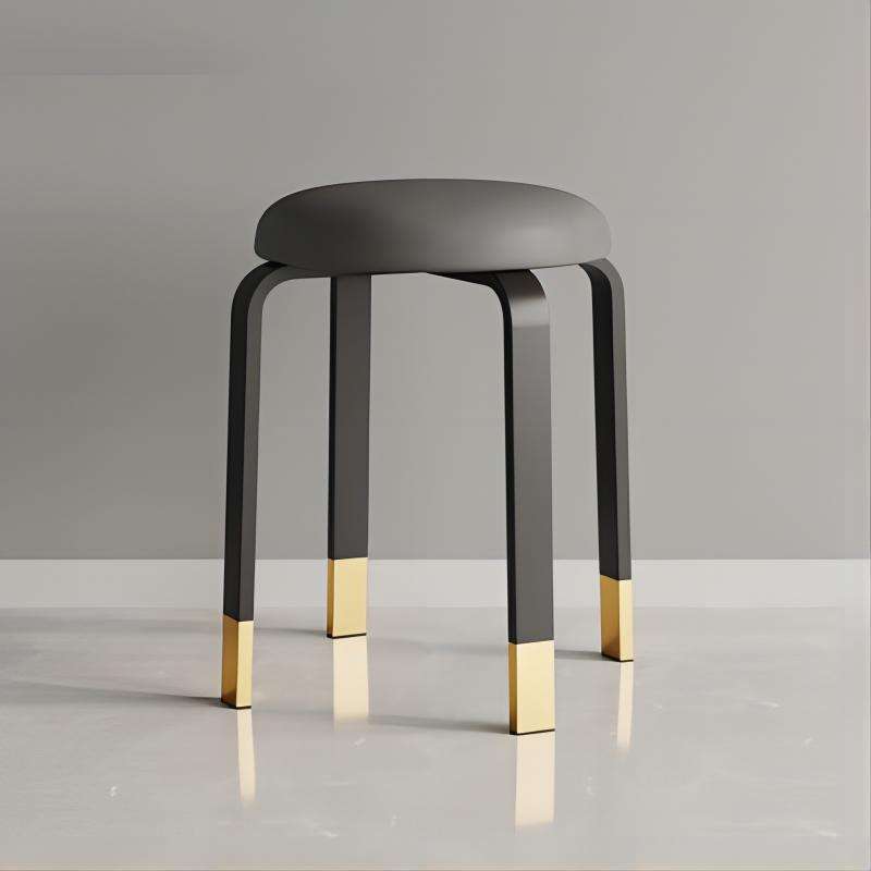 Round Stool Soft Cushions Dining Chair Living Room Sponge Stool Sillas Wholesale Stacked Leisure Chairs
