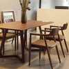 Wooden Dining Chair Commercial Furniture sillas Dining Chair With Pu Leather Cushion for Hotel restaurant wooden chair