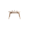 Solid Wood Rock Plate Dining Table Small Apartment Telescopic Multi-functional Home Nordic Restaurant Dining Table mesas