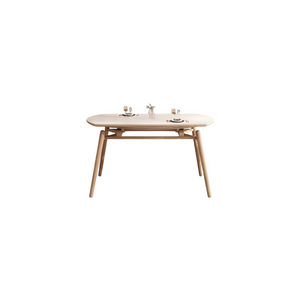 Solid Wood Rock Plate Dining Table Small Apartment Telescopic Multi-functional Home Nordic Restaurant Dining Table mesas