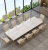 Wire Leg Dining Table Dining Room Furniture Marble Slate Rock Tabletop Dinner Table home office desk commercial furniture mesas