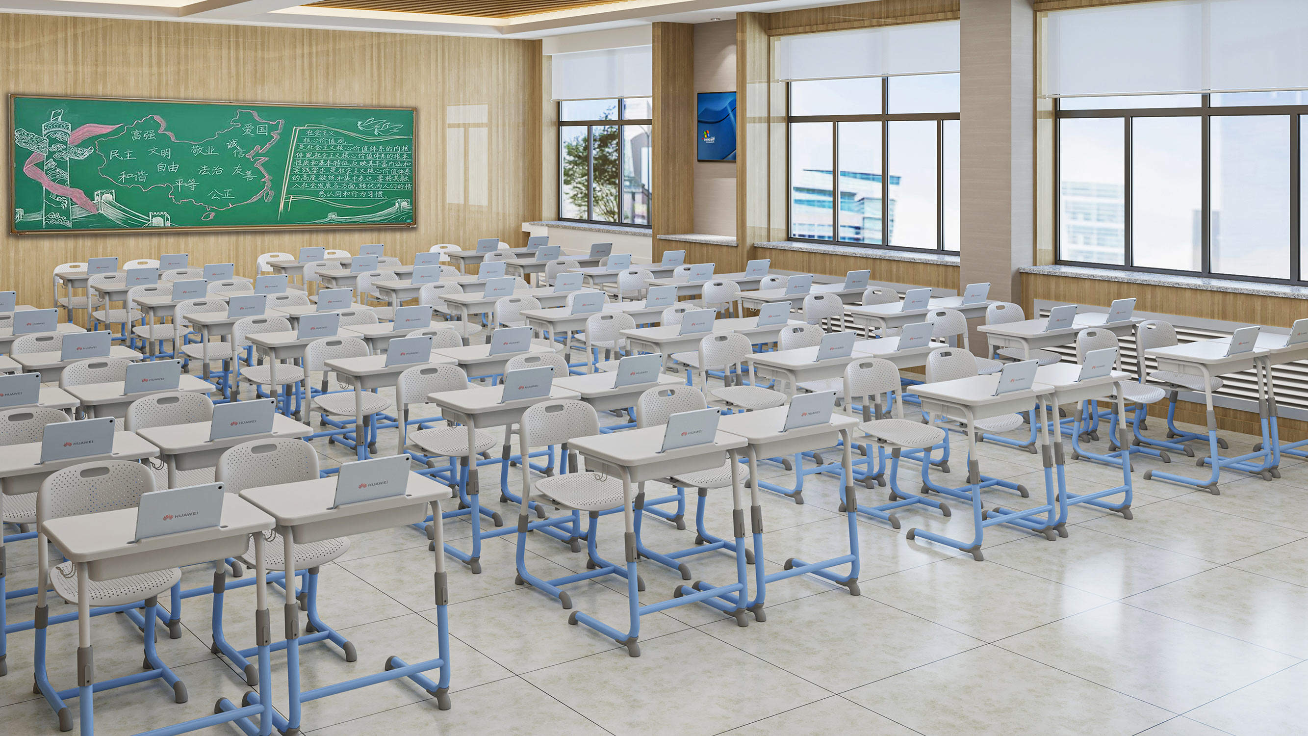 School desk and chair adjustable height in classroom sets mesas