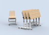 School Furniture Double Seater School desk and chair adjustable height in classroom sets