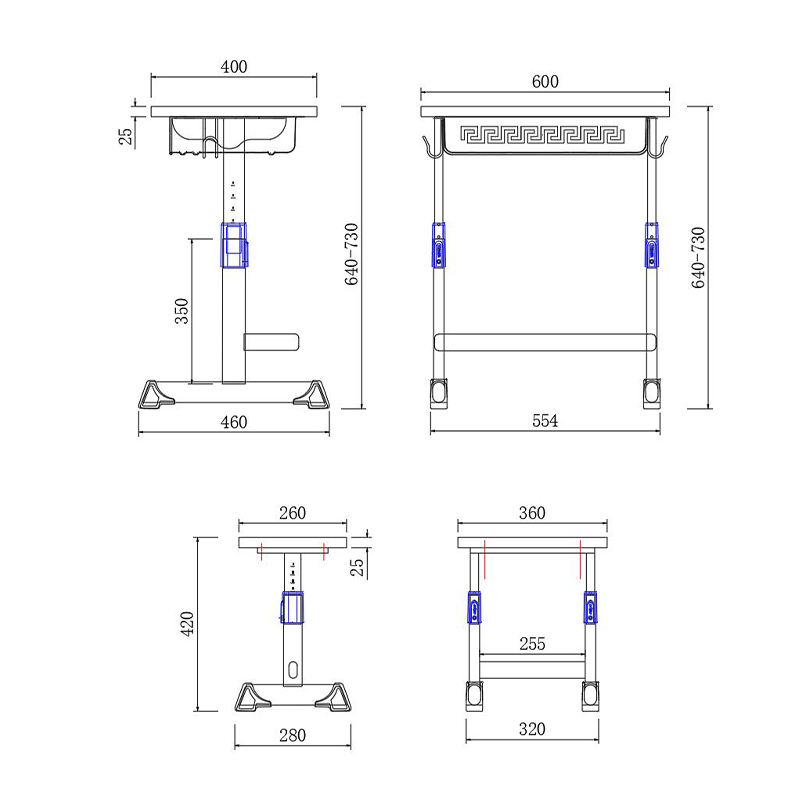 School Desk and Chair 2 Person Adjustable adjustable student desk and chair customizable sets stackable chair classroom sets