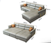 New Arrival Modern Living Room Sofa Furniture Foldable Sofa Bed With Storage Function