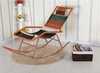 Outdoor Patio Rocking Chair, Rattan Rocker Padded Cushion Recliner Outdoor, Rattan Rocking Chair for Balcony, Front Porch, Garde