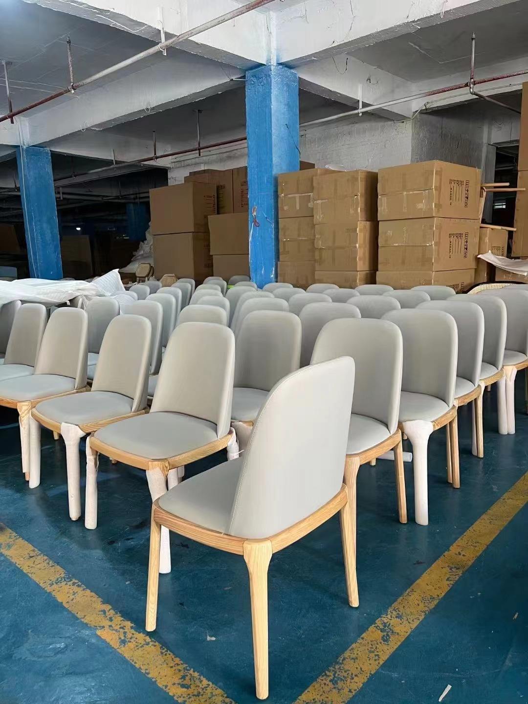 Leather Wood Foot Bar Chair Stool Commercial Furniture sillas Dining Room Chair Modern Simple Light Luxury Bar Chair