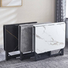 Foldable table durable cheap space-saving dining room home limestone table commercial furniture home office desk