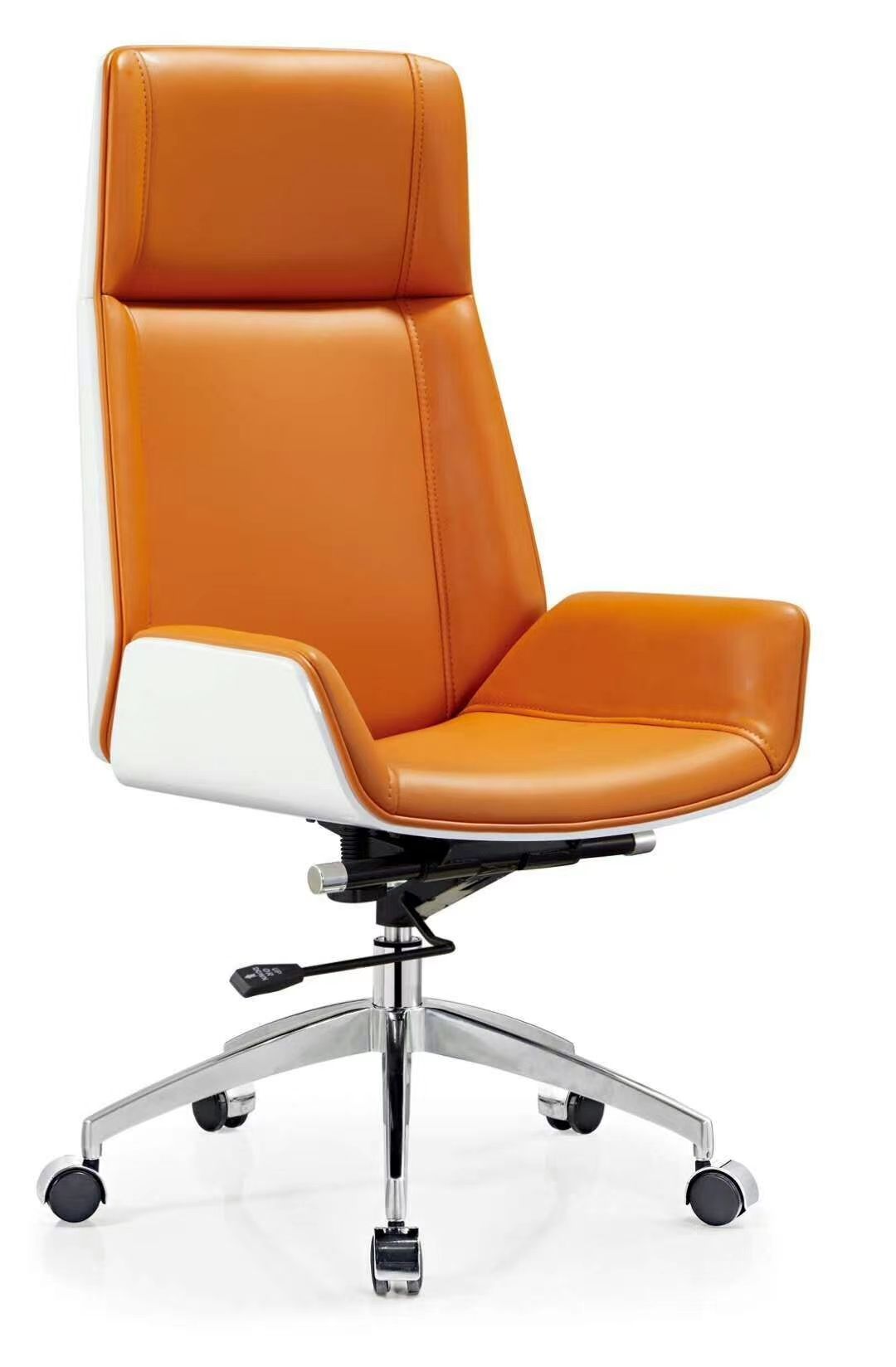 Comfortable executive swivel wheels leather mesh furniture black rolling ergonomic office chair furniture sillas