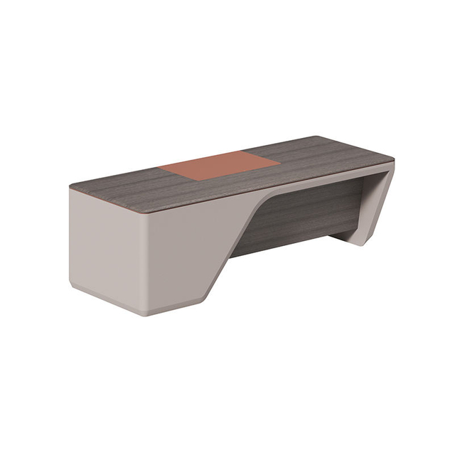 Modern high tech custom luxury executive L shape wooden CEO room manager office desk