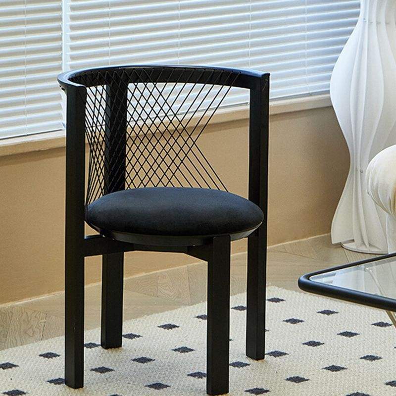 Dreamhause High Quality Solid Wood Chair Balcony Hotel Restaurant Dining Chair Simple Retro Wooden Armchair Design Dining Chair