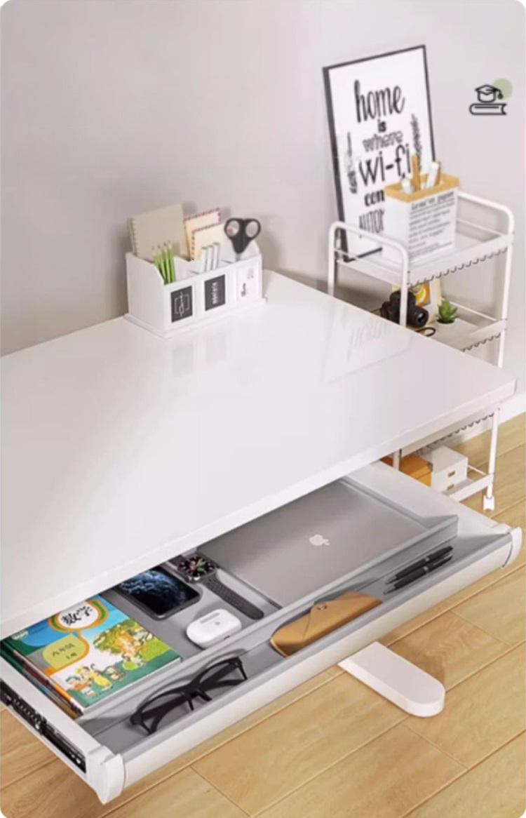 Electric Standing Desk, Adjustable Height Desk with book shelf and drawer ,Rising Home Office Computer Table