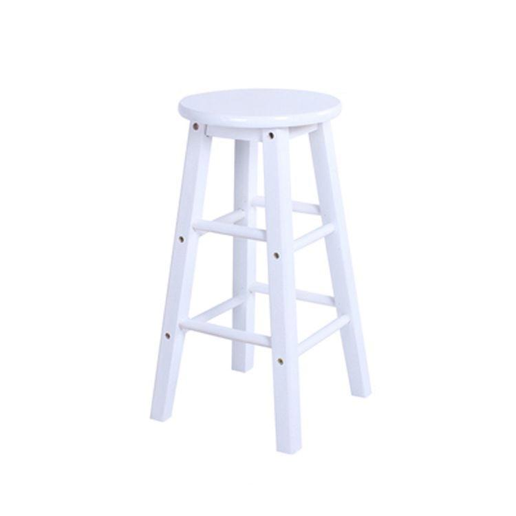 Solid wood bar stool Counter Height Barstool Round chair Seat for bar and leisure area