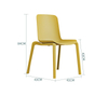 Wholesale Plastic Seat Metal Wooden Frame Training Chair With Armrest Modern Conference Chair Meeting Room Stackable Chair
