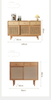 Wholesale Multifunction Modern Rattan Living Room Furniture Wooden Tv Hallway Console Cabinet Table Ash Wood Rattan Side Cabinet