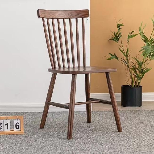 Nordic Style Windsor Chair Modern Restaurant Cafe Simple Design Dining Chair Solid Wood Dining Room Chair