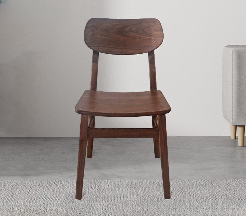 Nordic Solid Oak Wood Butterfly Chairs Theme Restaurant Chairs Modern American Dining Chairs Home Backrest Leisure Stool