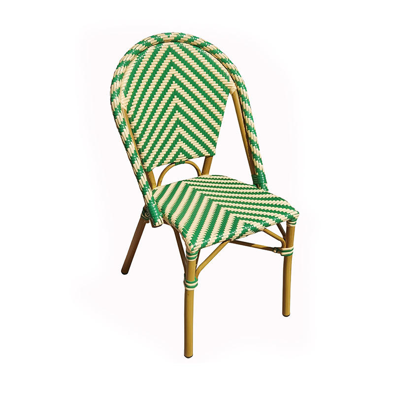 Outdoor rattan Chair Aluminium alloy structure High Quality Chair Armrest Rattan Seat And Dining Chair