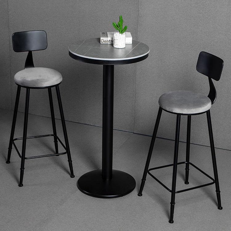 High foot coffee table Marble high foot bar table