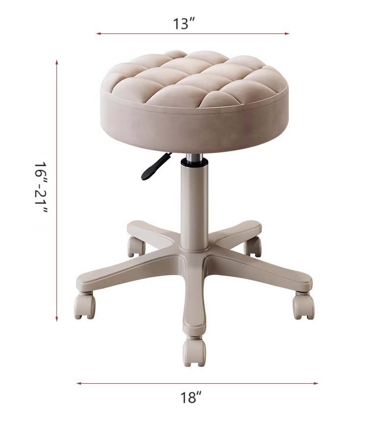 Swivel Stool Chair Adjustable Height,Heavy Duty Hydraulic Rolling Stool for Kitchen,Salon,Bar,Office,Massage