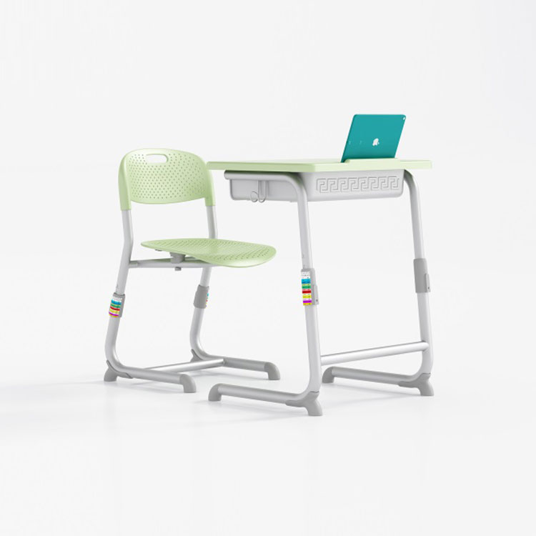 School Desk And Chair Adjustable Height in Classroom Sets