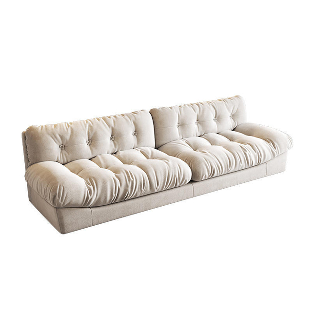 New Arrival Cream Clouds Sofa Simple Modern Lounge Furniture Fabric Sofa Bedroom Couch Living Room Sofa