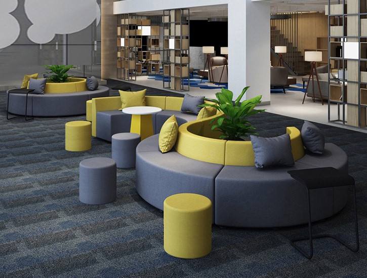 New Design Modern Sofas European Style For Modular Sectional Meeting Office Sofa Couch Mall Waiting Booth Sofa With Waterproof