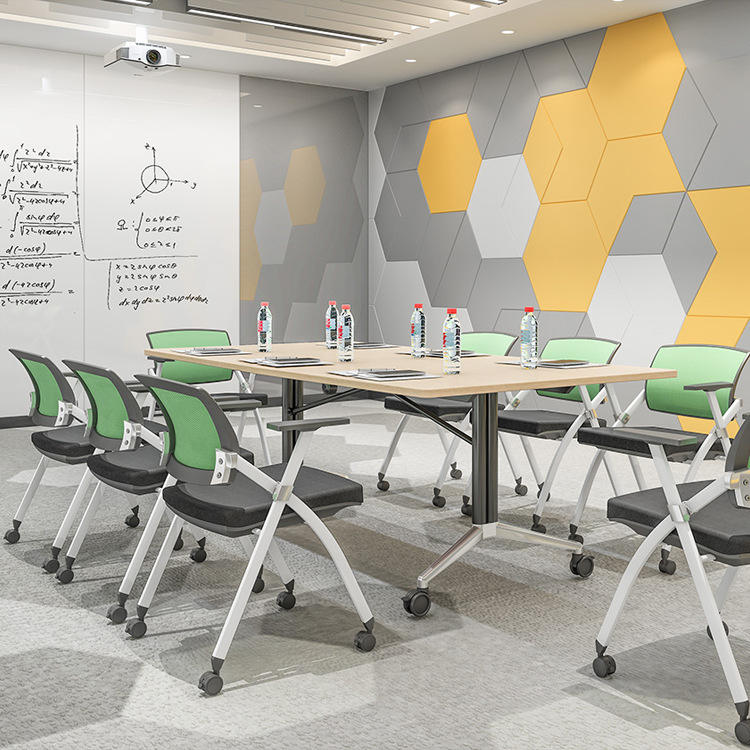 training table classroom student college desk move wheels foldable training office desk home office desk commercial furniture