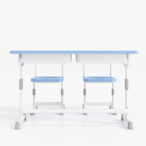 School Furniture Double Seater School desk and chair adjustable height in classroom sets mesas