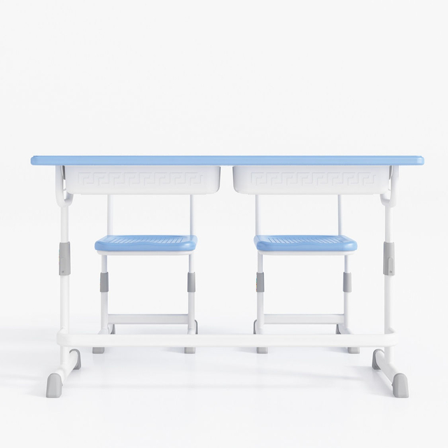 School Furniture Double Seater School desk and chair adjustable height in classroom sets mesas