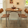 Wire Leg Dining Table Dining Room Furniture Marble Slate Rock Tabletop Dinner Table home office desk commercial furniture mesas
