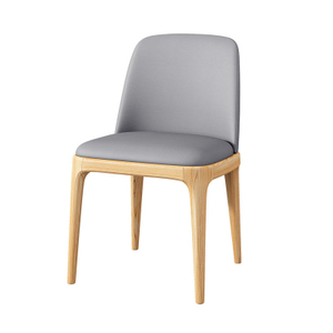 Leather Wood Foot Bar Chair Stool Commercial Furniture sillas Dining Room Chair Modern Simple Light Luxury Bar Chair