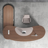 Oak Wood Metal Office Computer Home Desk L Shape Executive Manage Table desk home office desk mesas WITH CABINET