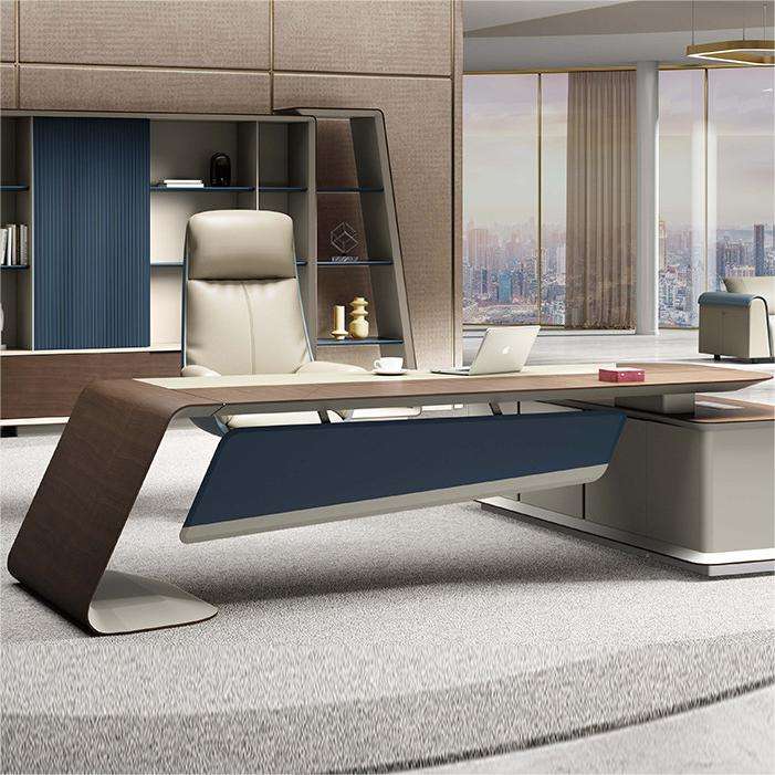 Office Computer Table Home Desk L Shape Executive Manage Table desk home office desk mesas WITH CABINET oak wood