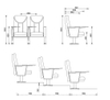 stackable chair Used Auditorium Chair for Church High quality durable comfortable church auditorium cinema chair