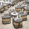 White 12mm Sintered Stone Restaurant Dining Table