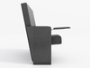 Luxury high quality sponge cushioned church auditorium cinema chair stackable chair