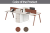 Cheap executive manager CEO office furniture white modern L shape glass wooden office desk