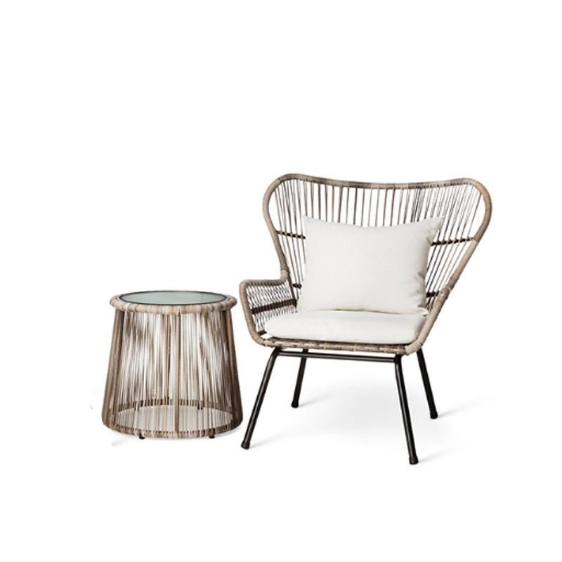 Outdoor All-Weather Wicker Chair set Patio outdoor Chair set 3 pieces