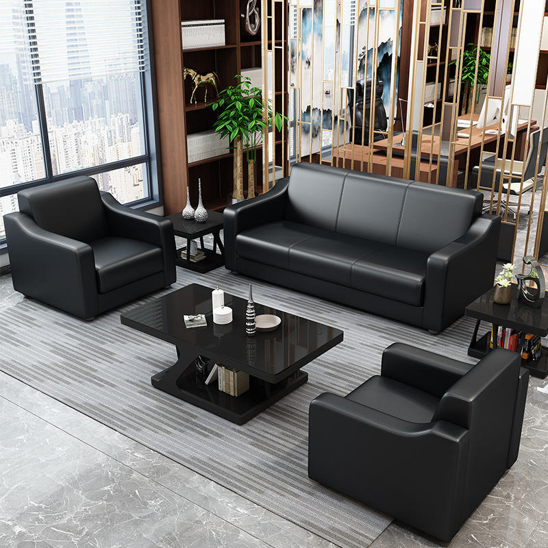 Home Office Sofa Set Modern Design Leather Couch Sofa Reception Area Commercial Furniture High Quality Sofas For The Living Room