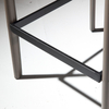Italian minimalist saddle leather bar stool modern minimalist home high stool backrest bar creative light luxury bar stool