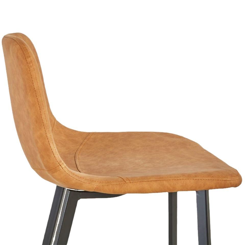 2022 new brown modern luxury PU leather seat high bar chairs, metal height gray bar chairs taburete bar stool