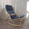 Outdoor Rocking Chair for Outside Patio Porch, Wood rocking chair with cushion for bedroom porch garden