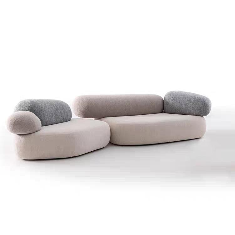 Italian light luxury simple cloth multi-shaped free combination module sofa sectional couch sofa for living room waiting room