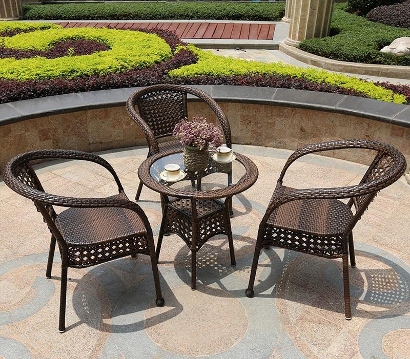 Wholesale outdoor rattan Chair steel structure High Quality Chair Armrest Rattan Seat And Dining Chair
