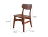 Nordic Solid Oak Wood Butterfly Chairs Theme Restaurant Chairs Modern American Dining Chairs Home Backrest Leisure Stool