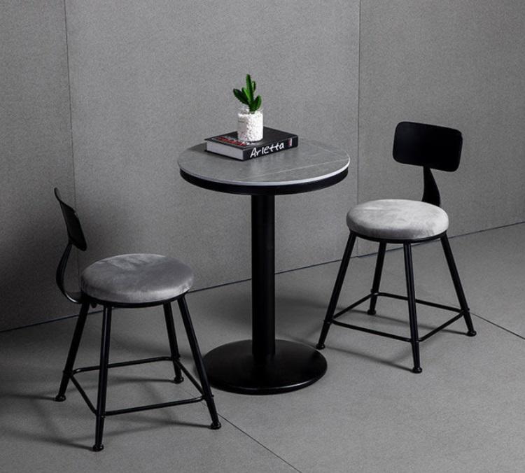 High foot coffee table Marble high foot bar table