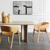 Hot Selling Nordic Solid Wood Dining Chair Modern Simple Negotiation Chair Leisure Armchair For Restaurant Living Room Cafe Shop