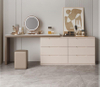 Modern Vanity Desk, Desk Makeup Dressing Table with 6 drawers, Writing Desk for Bedroom
