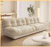New Arrival Cream Clouds Sofa Simple Modern Lounge Furniture Fabric Sofa Bedroom Couch Living Room Sofa